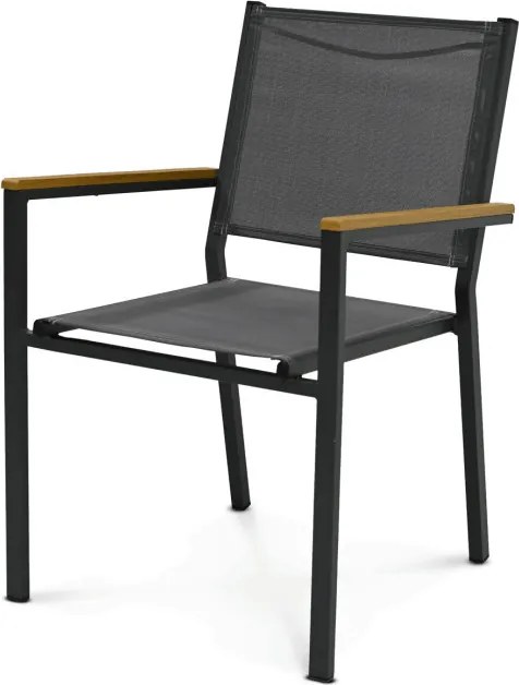 Záhradná stolička sivá AZC-L1303 GREY - drobná chyba z výroby