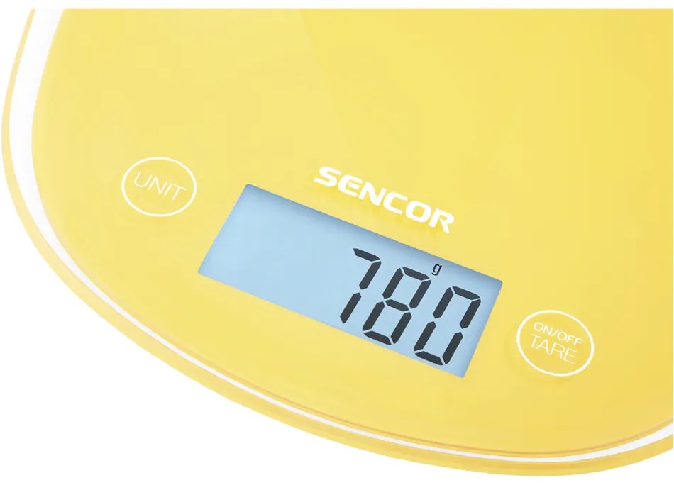 Sencor SKS 36YL kuchynská váha, žltá,