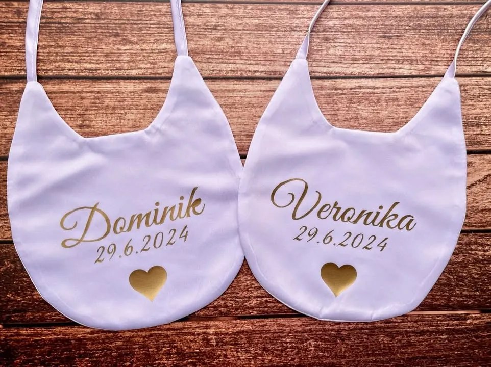 Podbradníky pre novomanželov s dátumom svadby 40 - Veľký