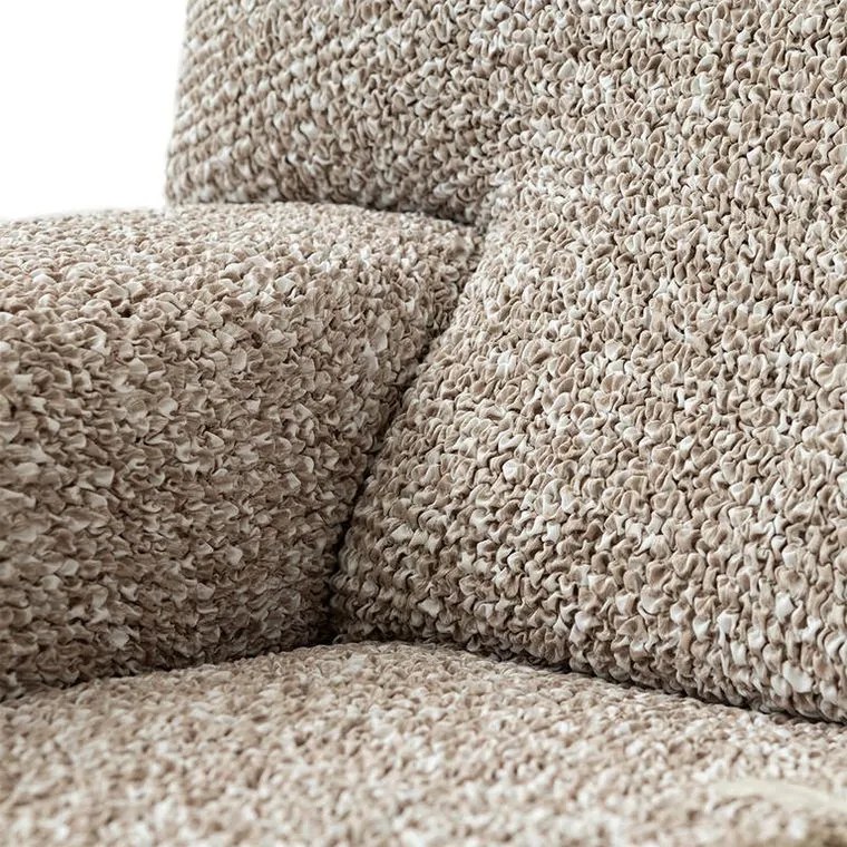 Bielastické poťahy GLORIA béžová dvojkreslo (š. 120 - 160 cm)