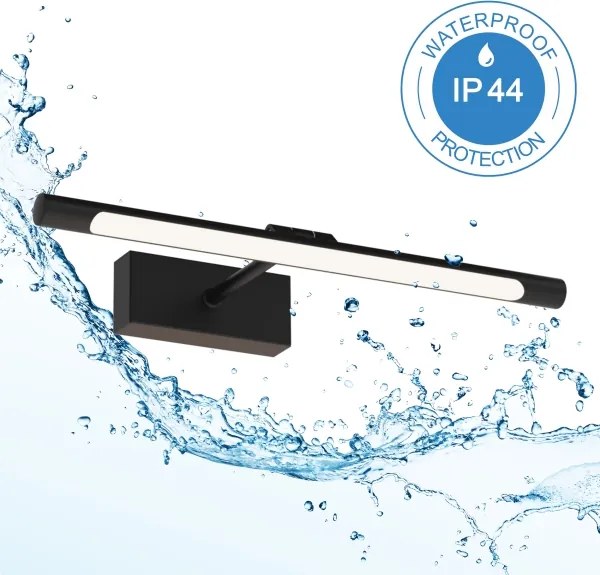 LED kúpeľňové osvetlenie na zrkadlo MIRROR LED/6W/230V 4000K IP44 40 cm čierne