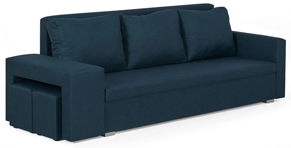 Trojmiestna pohovka s funkciou spania DOLAR II Námornícka modrá