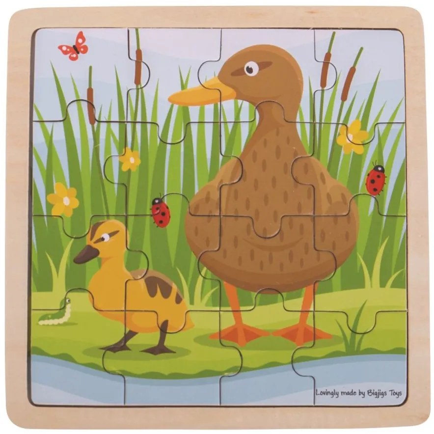Bigjigs puzzle Kačenka s káčátkem