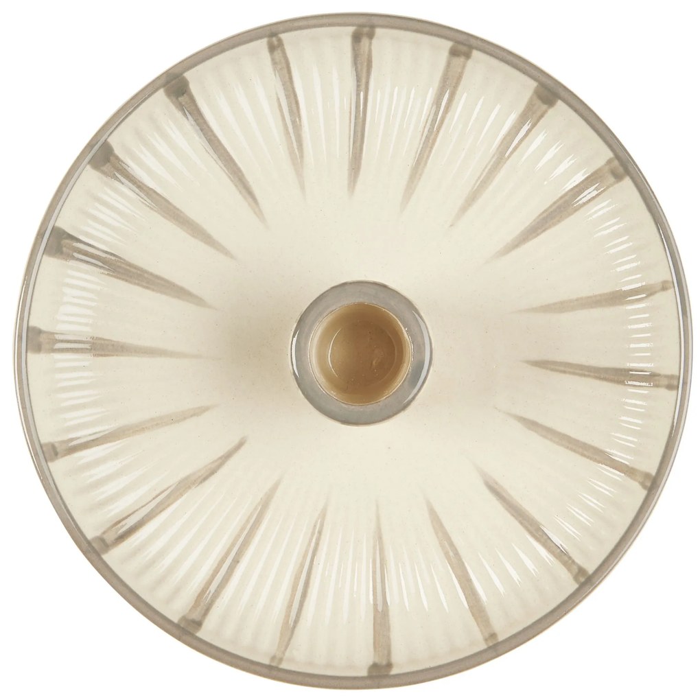 Ib Laursen Porcelánový svietnik Grey stripes