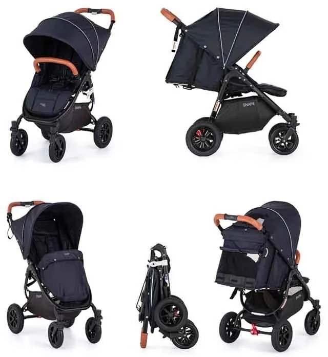 VALCO BABY Kočík športový Snap 4 Sport Flat Matte LTD Edition Signature Grey, ekokoža