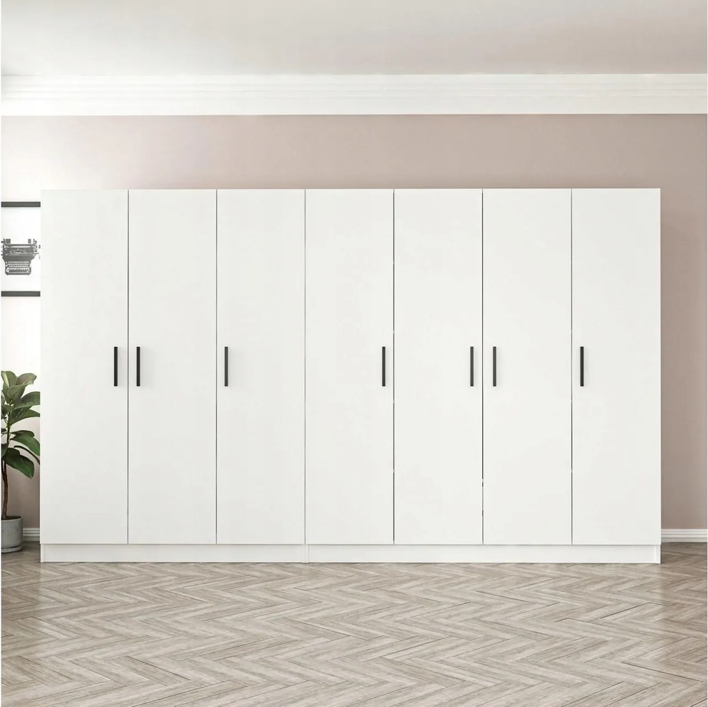 Šatníková skriňa Kalia 3809 (biela)