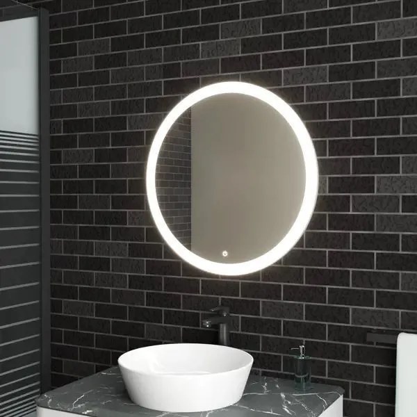 Rea Zrkadlo ⌀50 cm s regulovateľným LED osvetlením HOM-02836