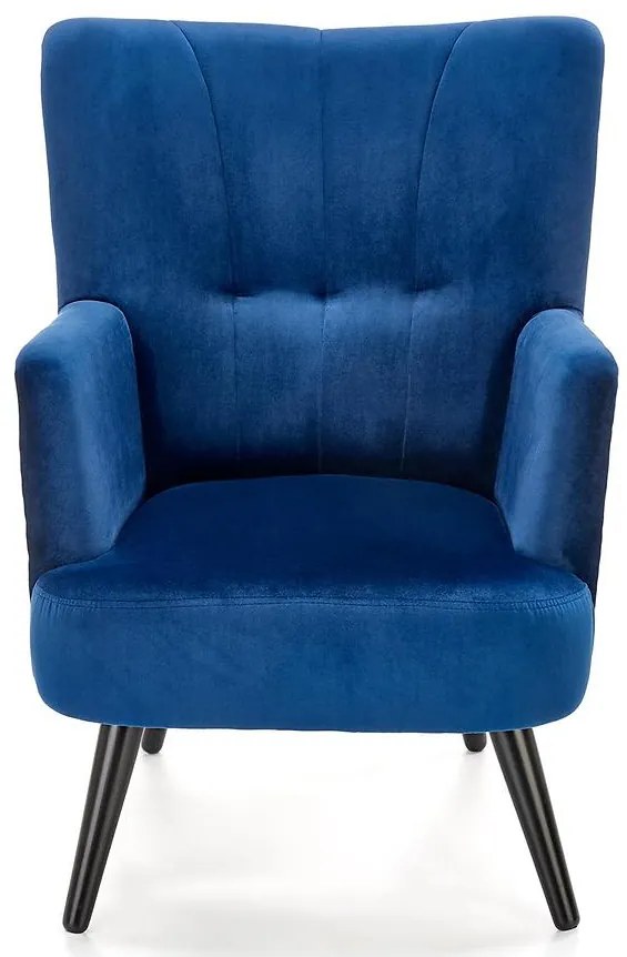 Kreslo Pagoni námornícka modrá/čierna