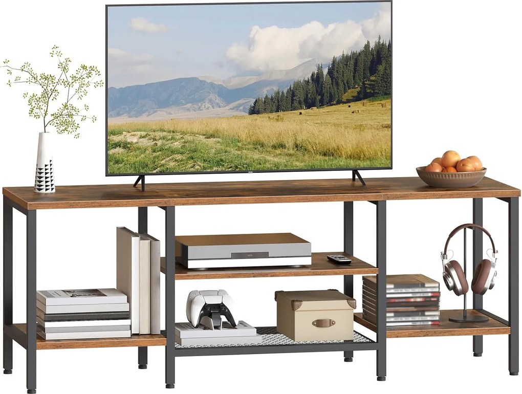 TV stolek Vasagle Werry 140 cm černý/hnědý