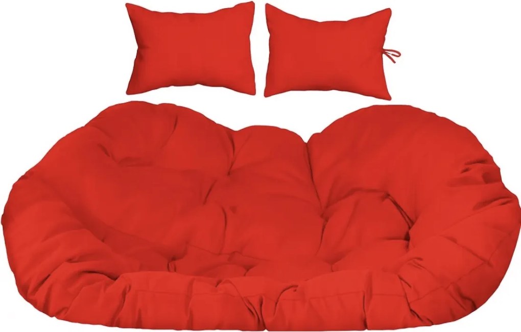 Vankúš na závesné hojdacie dvojkreslo - červený