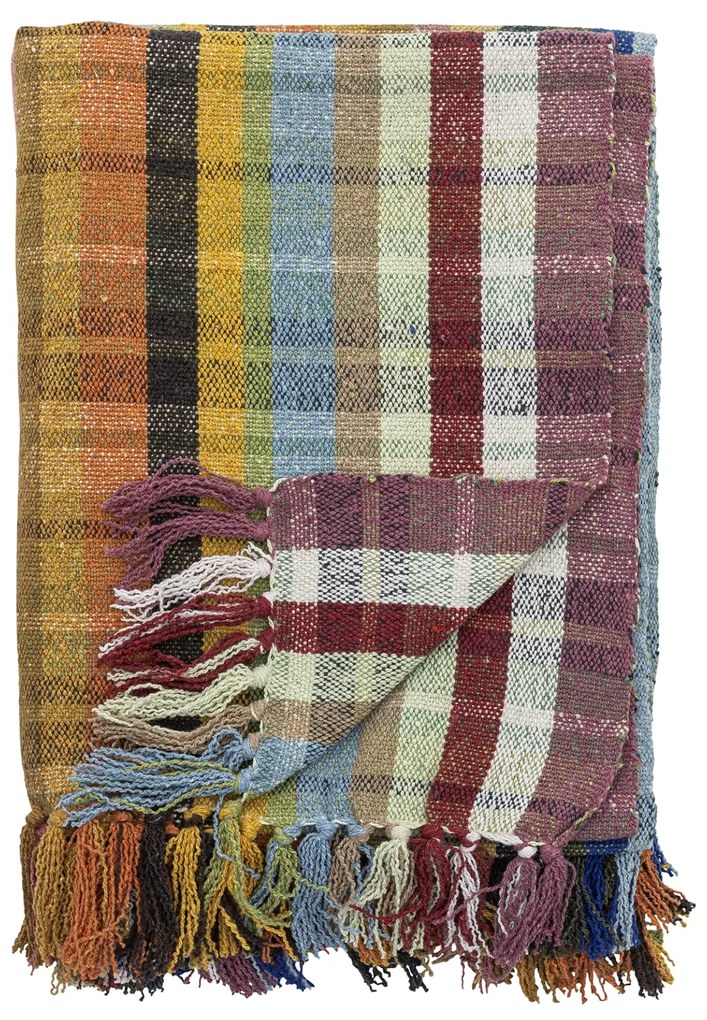 Bloomingville Prehoz z recyklovanej bavlny Elmy Orange 130 x 160 cm