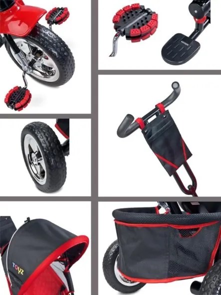TOYZ Detská trojkolka Toyz Timmy red