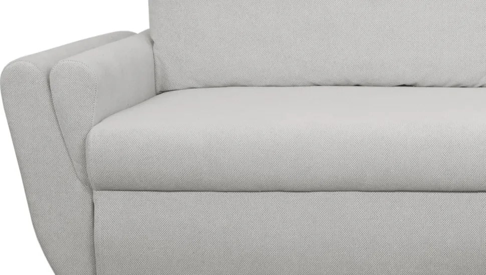 Rohová sedačka Helvetius, svetlo šedá látka