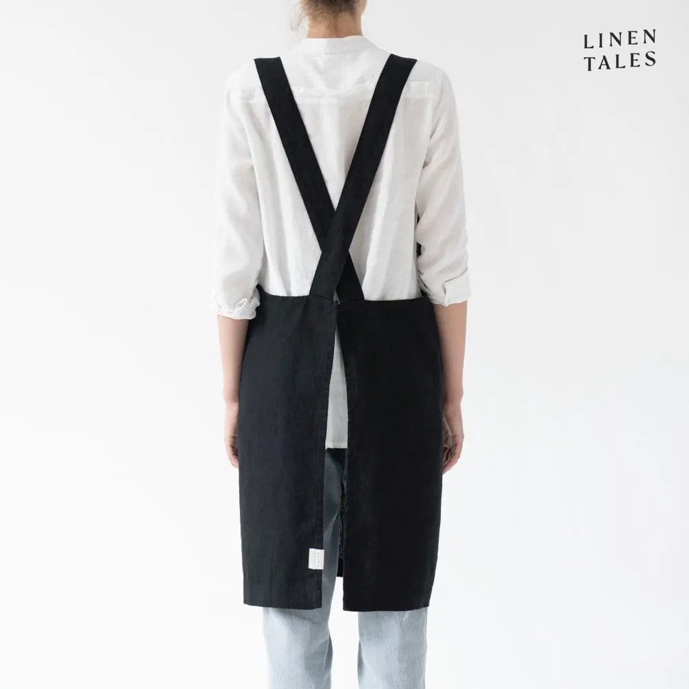 Ľanová zástera Crossback - Linen Tales