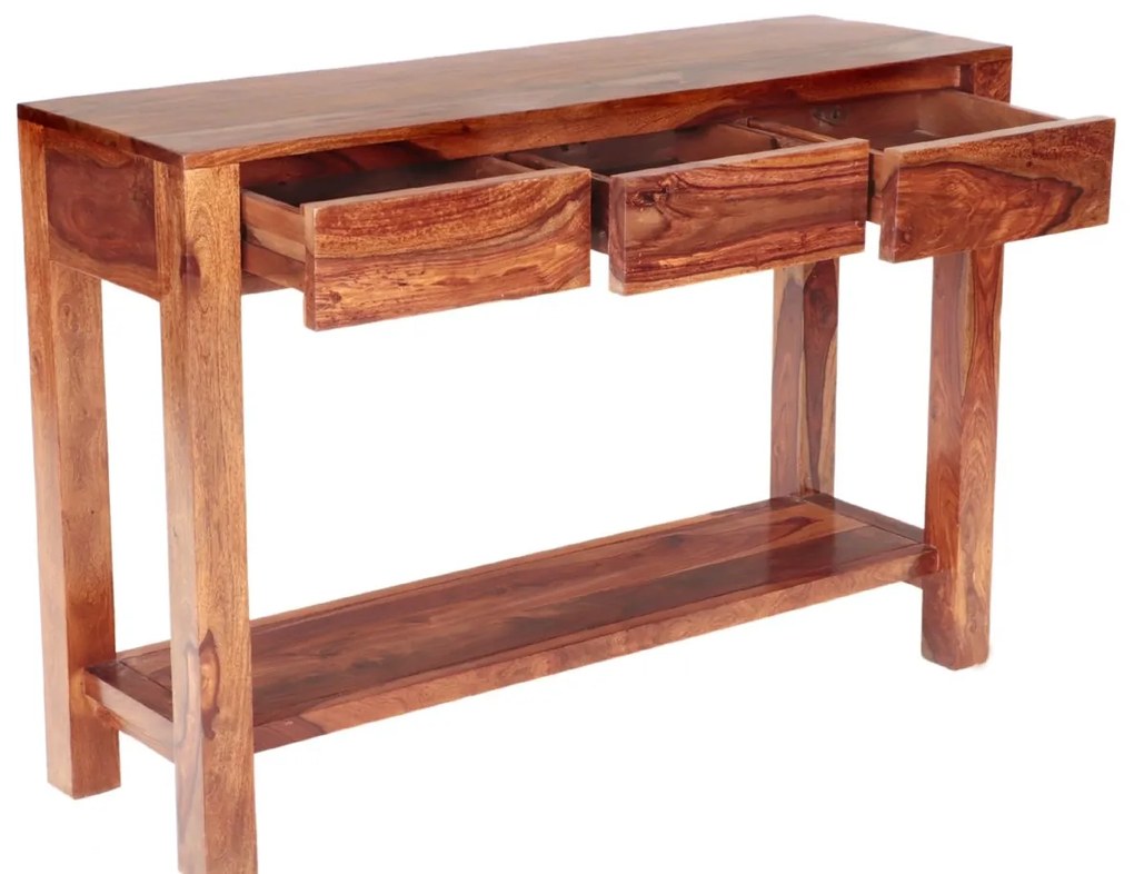 furniture-nabytek.cz - Konzolový stolík drevo palisander 130x76x35
