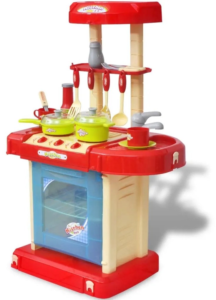 vidaXL Detská hračkárska kuchyňa so zvukovými a svetelnými efektami