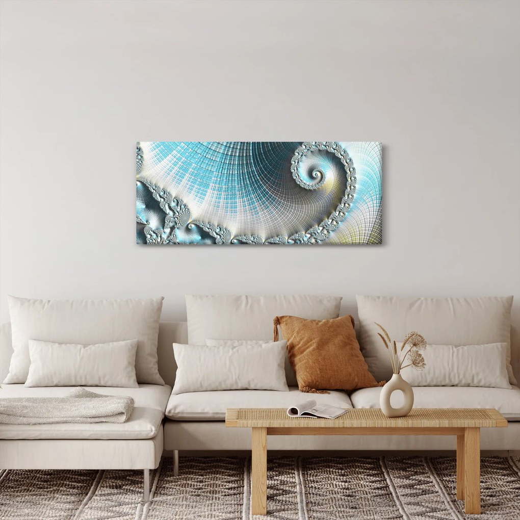 Obraz texturovanej špirály (120x50 cm)