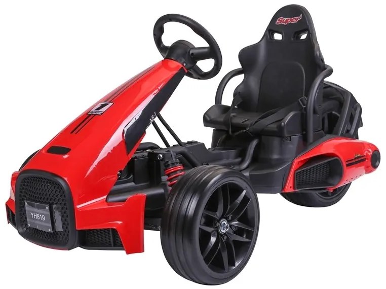 LEAN CARS ELEKTRICKÁ KÁRA - CH9939 - NELAKOVANÁ - ČERVENÁ 2x45W MOTOR - 12V7AhBATÉRIA - 2023