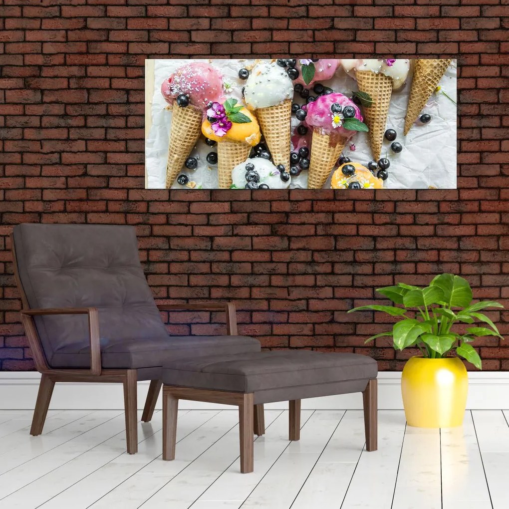 Obraz so zmrzlinami (120x50 cm)