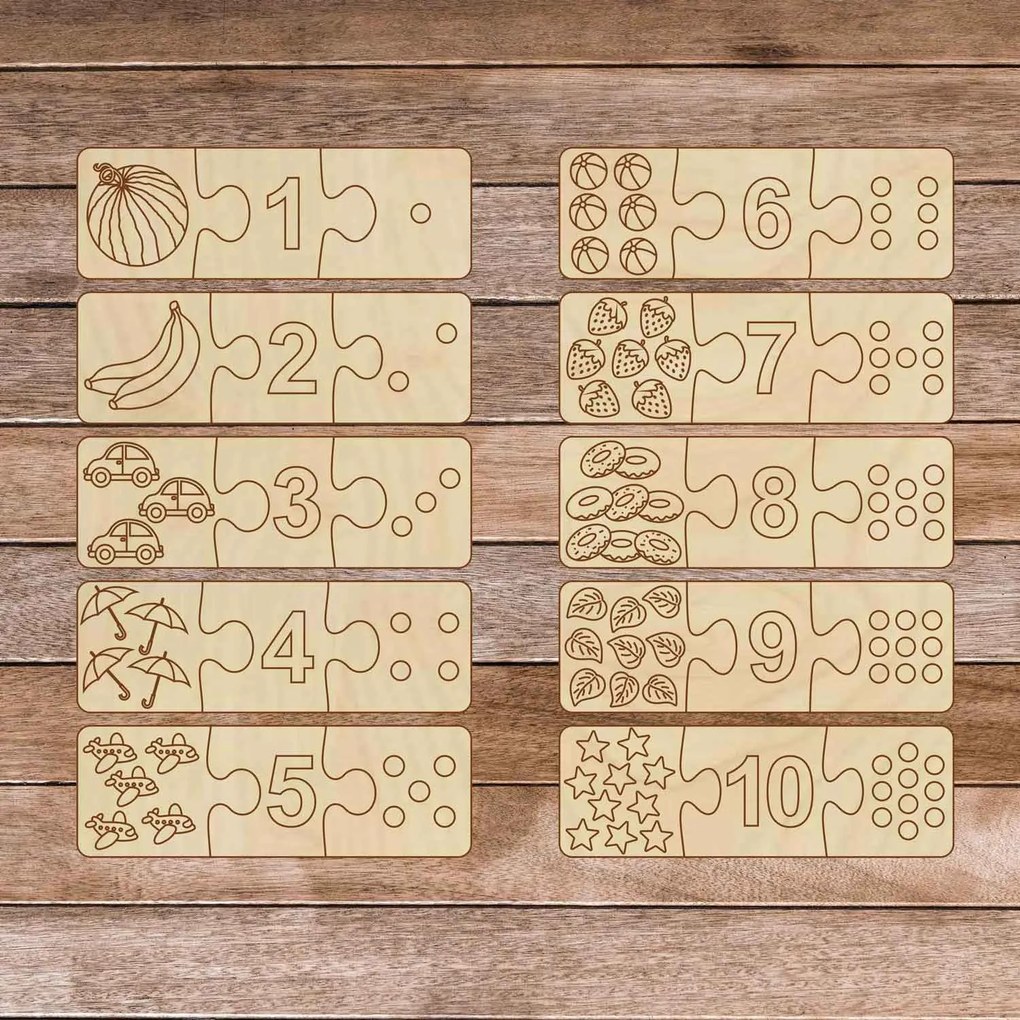 Detská drevená skladačka - Trojdielne puzzle 30 dielikov  | GOLBIT: 27 x 23 cm 4156-63843 H004