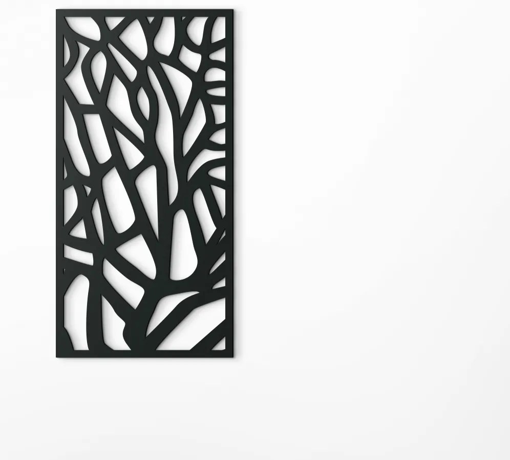 drevko Moderný obraz Konáre stromu Rozmer obrazu: 44,5 x 22,5 cm, Farba dekorácie: Čierna