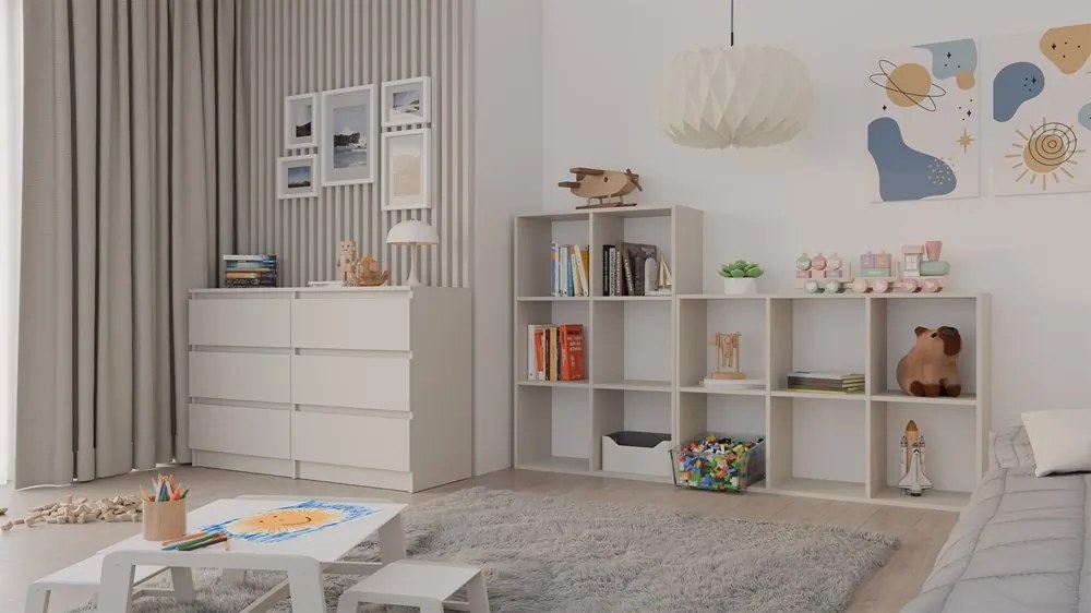 Regál Malax 110 cm kašmír