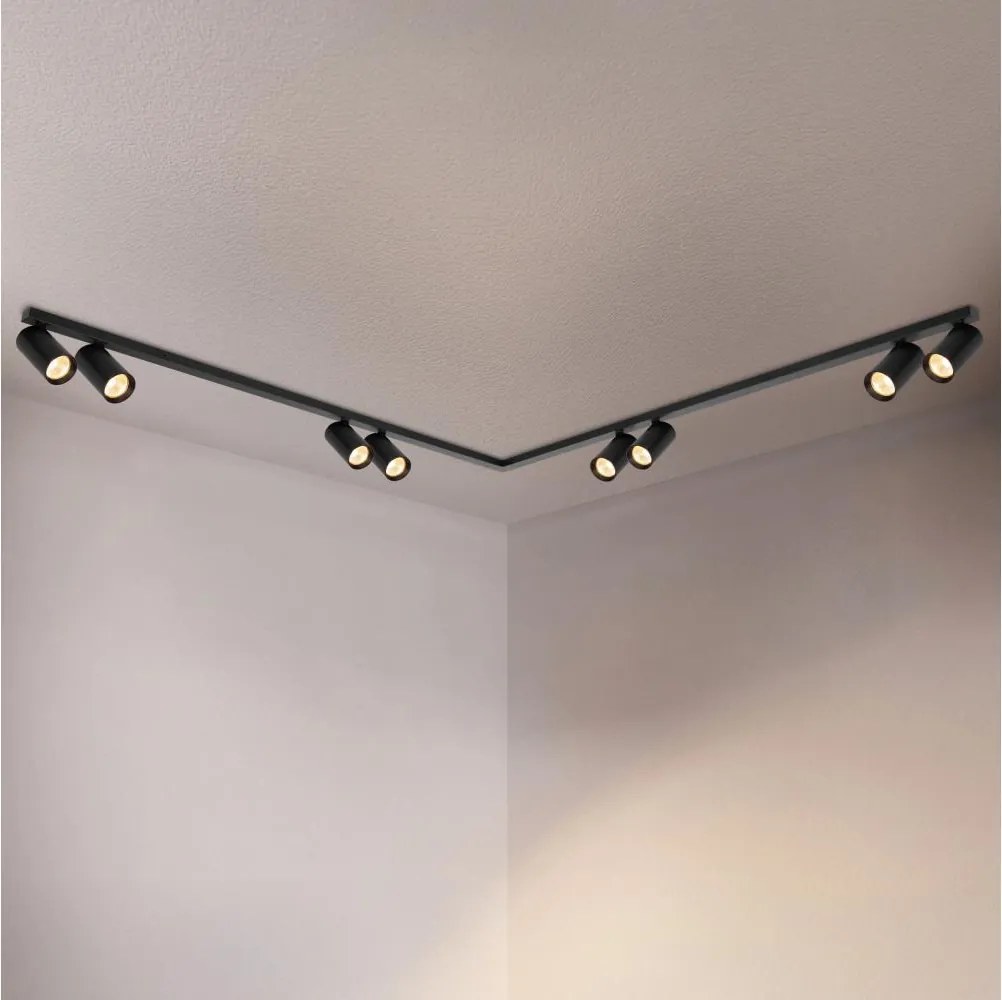 Brilagi - Bodové svietidlo SELE LONG 8xGU10/30W/230V čierna