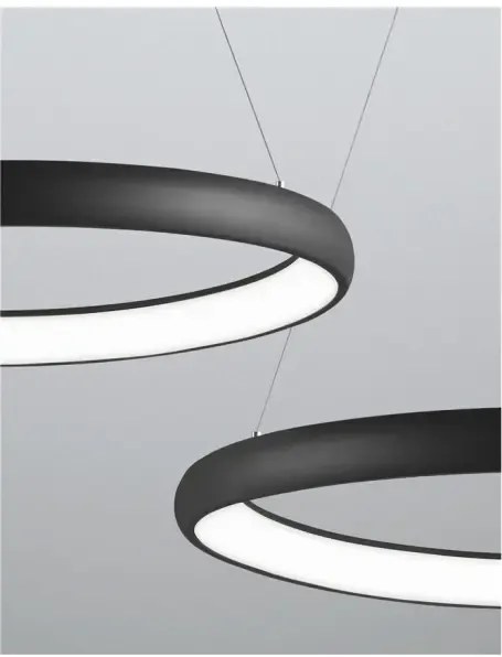 LED luster Albi 60 čierne