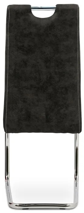 BONTEC Jedálenská stolička, čierna, látka, HC-483 BK3 Farba: Hnedá