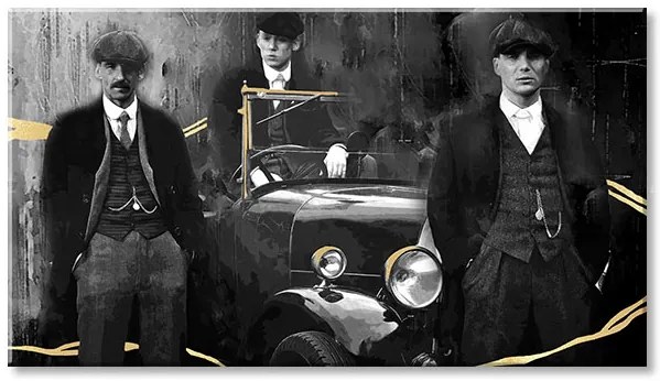 Obrazy na plátne - PREMIUM ART – Peaky Blinders bratia | rôzne rozmery