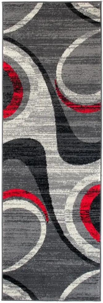 Kusový koberec PP Rex šedý atyp, Velikosti 80x200cm