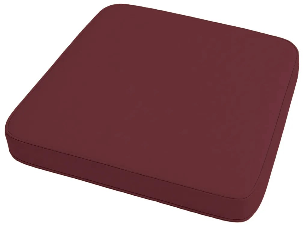 Vonkajší podsedák na stoličku VIREON 44x45 cm, vínový