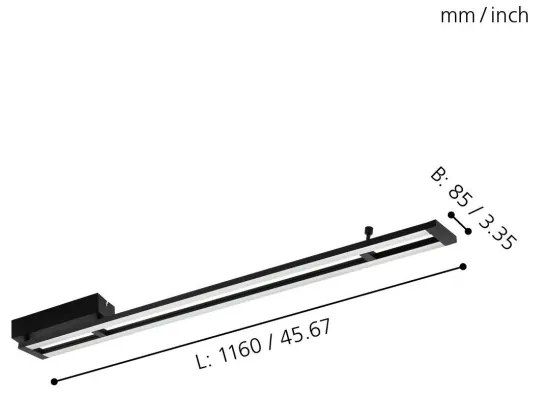 Eglo 98491 - LED Stmievateľné stropné svietidlo AMONTILLADO LED/27W/230V