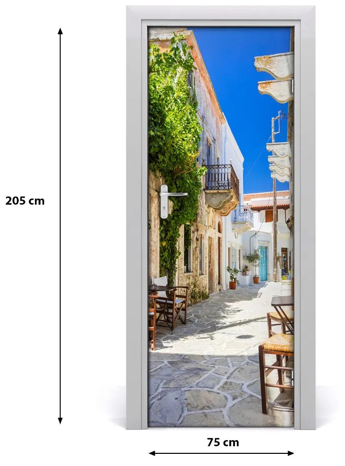 Fototapeta samolepiace dvere Ostrov Naxos Grécko 75x205 cm