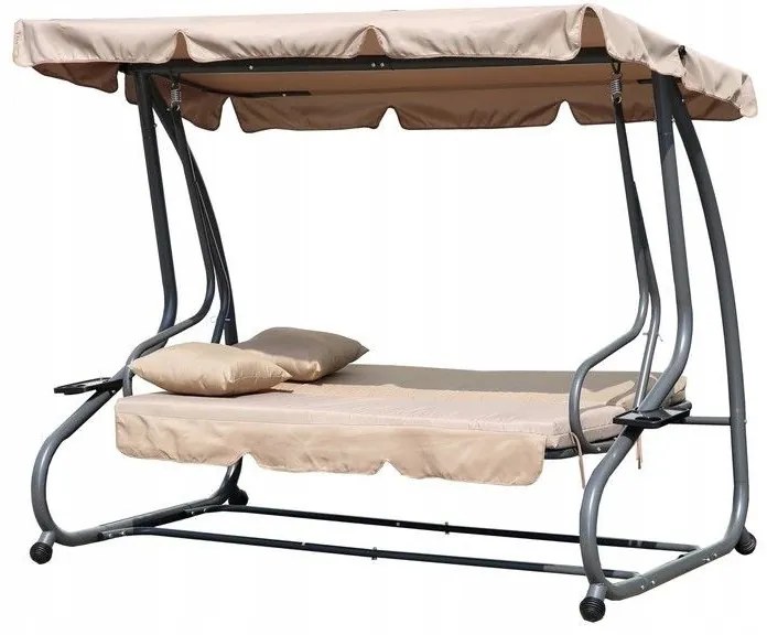 Záhradná hojdačka GoodHome béžová