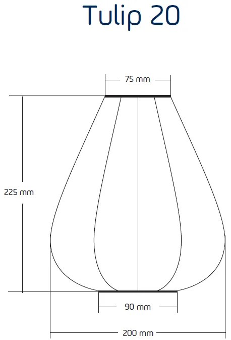 Lumiz SOLÁRNY LAMPÁŠ TULIP 22,5X20 CM BÉŽOVÁ