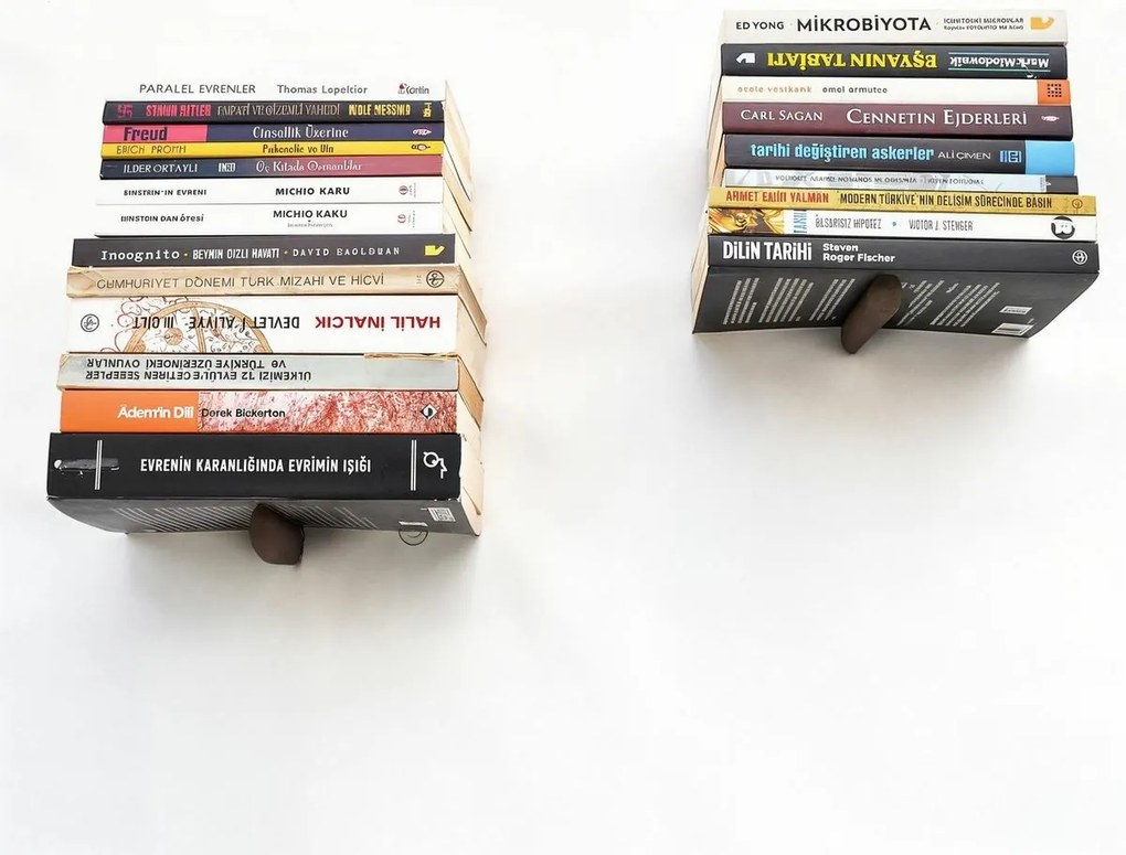 Súprava poliček Black and Brown, 2 ks