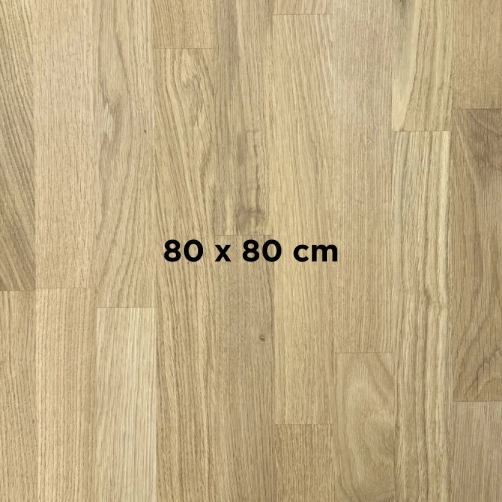DUBLINO OAK CINK 40 MM - MASÍVNA STOLOVÁ DOSKA 80 x 80 cm