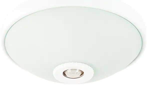 ECOLIGHT LED stropné svietidlo 2xE27 s pohybovým senzorom - sklo