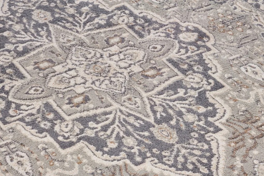 Hanse Home, Behúň Terrain 105604 Orken Grey Cream, 80x200, šedá, obývacia izba