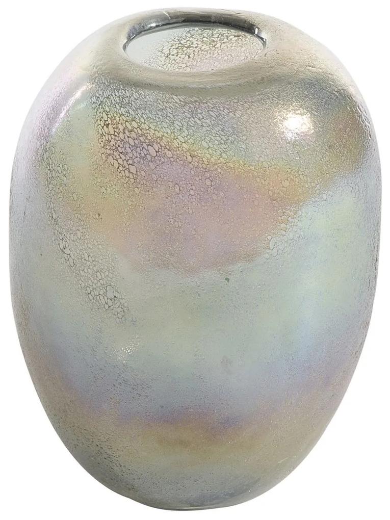 Dekoratívna váza MASON1 14x18 CM strieborná