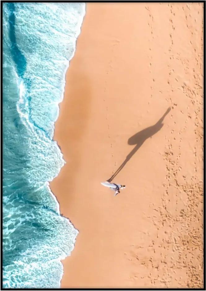 Plagát Imagioo Surfer On The Beach, 40 × 30 cm