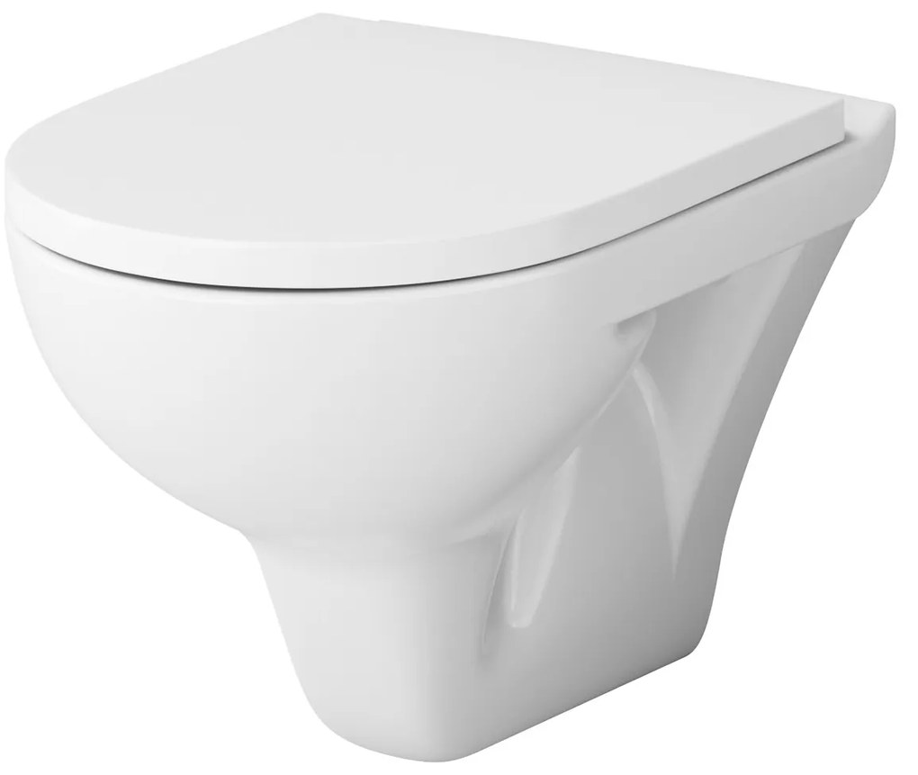 Toaletný set s inštaláciou AM.PM Hit IIS70251.TA1700 bezokrajové, so sedadlom microlift, chróm mechanické tlačidlo na splachovanie