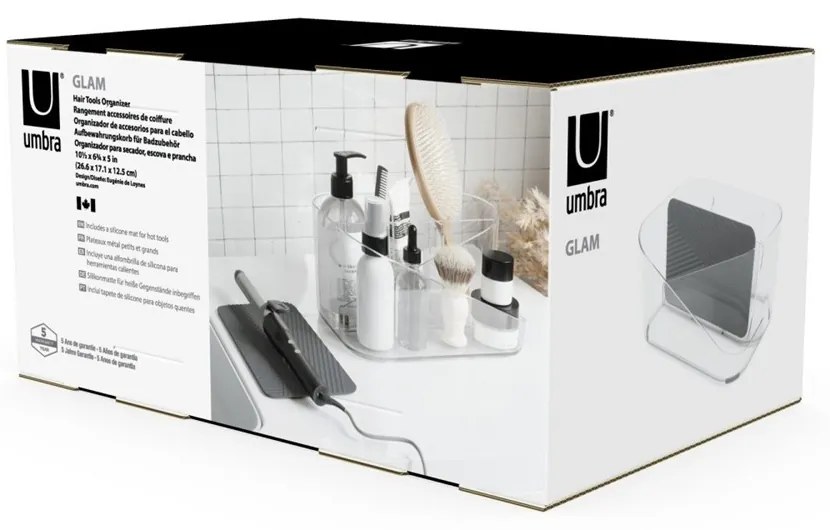 Umbra Organizér na vlasové doplnky GLAM HAIR číry