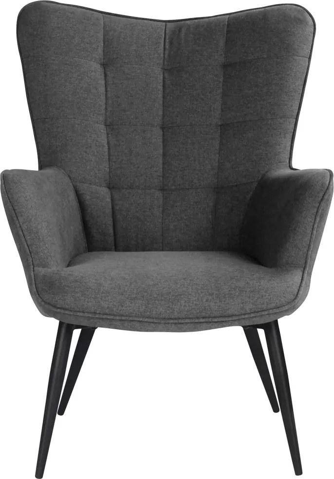 Kreslo Victoria, šedá látka