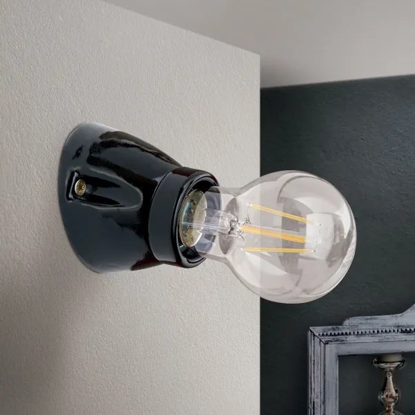 Orion - Nástenné svietidlo FROST 1xE27/60W/230V čierne