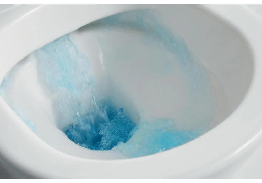 KIELLE Oudee závesné WC Rimless s hlbokým splachovaním, 360 x 530 mm + SoftClose sedátko Line, biela, 30102001