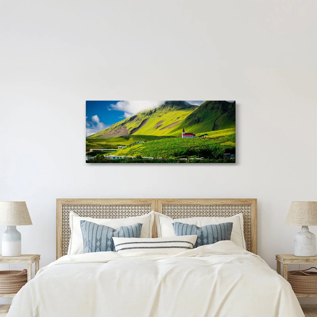 Obraz horskej krajiny (120x50 cm)