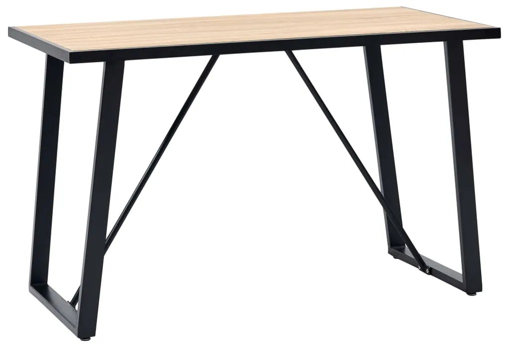 vidaXL Jedálenský stôl, dubová farba 120x60x75 cm, MDF