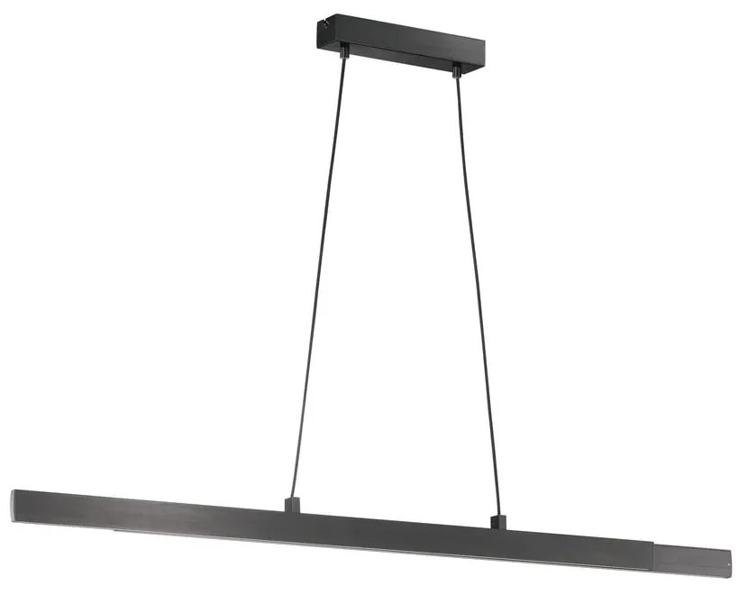 Čierne LED stmievateľné závesné svietidlo Stripe – Fischer &amp; Honsel